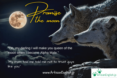 Thursday, 2017-7-6, English Expression: Promise someone the moon