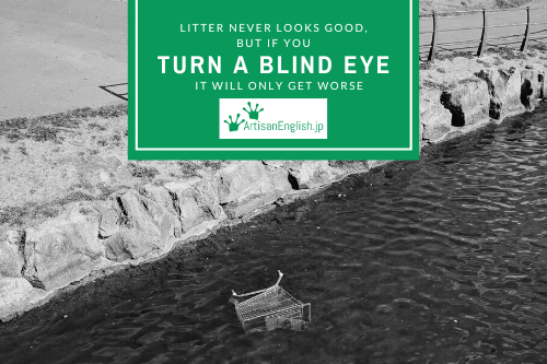 Turn a blind eye