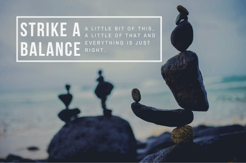 Strike a balance の意味 | 英会話