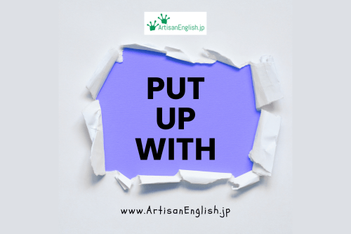 Put up with